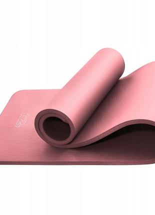 Килимок (мат) спортивний 4fizjo nbr 180 x 60 x 1.5 см для йоги та фітнесу 4fj0370 pink2 фото