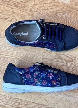 Шкіряні кросівки cosyfeet 39 розміру на широку ногу3 фото