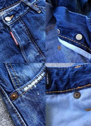 Оригинальные джинсы dsquared2 denim distressed classic kenny jeans blue7 фото