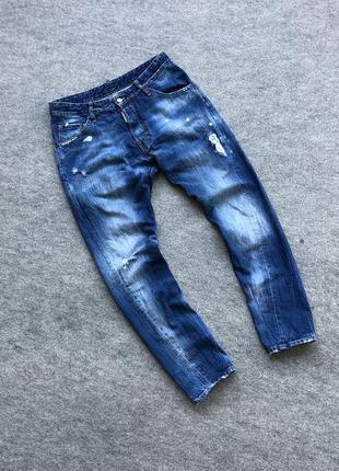 Оригинальные джинсы dsquared2 denim distressed classic kenny jeans blue2 фото