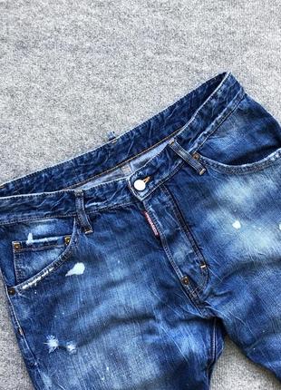 Оригинальные джинсы dsquared2 denim distressed classic kenny jeans blue3 фото