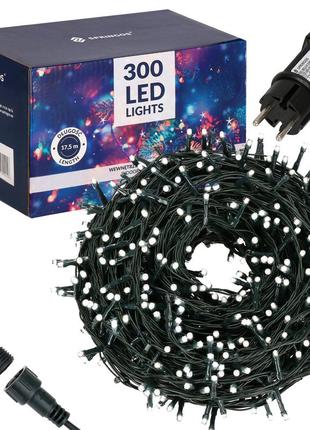 Гирлянда уличная (наружная) springos 15 м 300 led cl0320 cold white