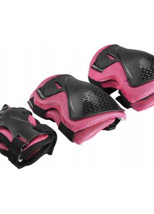 Комплект захисний sportvida 3 в 1 sv-ky0006-l size l black/pink7 фото