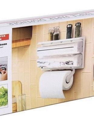 Кухонний диспенсер triple paper dispenser для паперу, органайзер6 фото