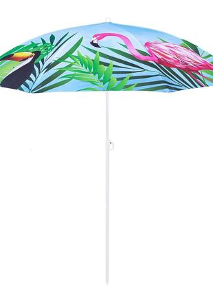 Пляжный зонт springos 180 см с регулируемой высотой и наклоном bu00216 фото