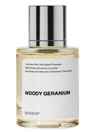 Туалетная вода  мужская dossier woody geranium dossier (montblanc-legend eau de toilette)1 фото