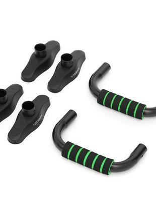 Упори для віджимань cornix push-up xr-0169 black/green2 фото