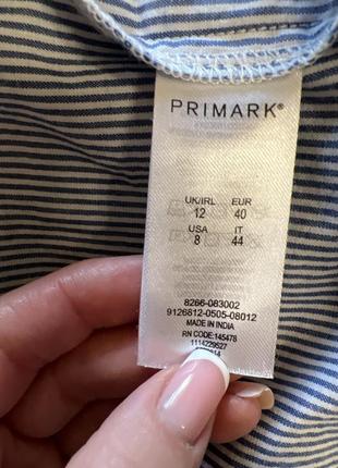 Рубашка primark классная в полоску с вышивкой стильная красивая модная4 фото