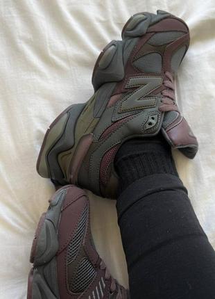 Кросівки new balance 9060 brown & grey7 фото