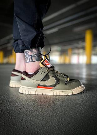 Мужские кроссовки nike dunk low remastered "olive#найк