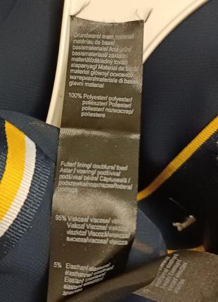 Шифонова блуза подовжена синя р.383 фото