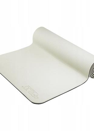 Килимок (мат) спортивний 4fizjo tpe 180 x 60 x 0.6 см для йоги та фітнесу 4fj0376 grey/black