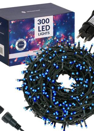 Гирлянда уличная (наружная) springos 15 м 300 led cl0323 blue