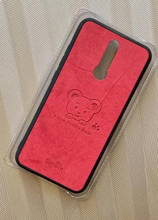 Чехол def 3d print tpu bear red для xiaomi redmi 84 фото