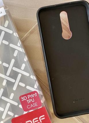 Чехол def 3d print tpu bear red для xiaomi redmi 87 фото