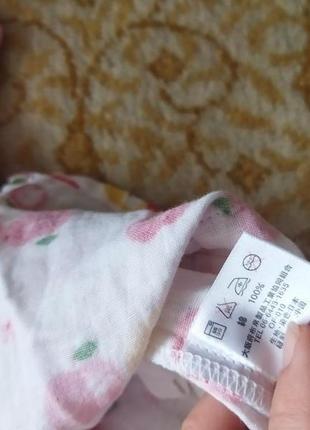 Коттоновый халатик для девочки 4