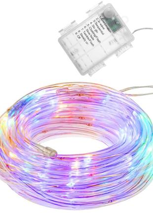 Гірлянда дюралайт на батарейках springos rope lights 5 м 50 led cl0856 mix