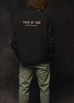 Ветровка винтаж fear of god souvenir jacket vintage black2 фото