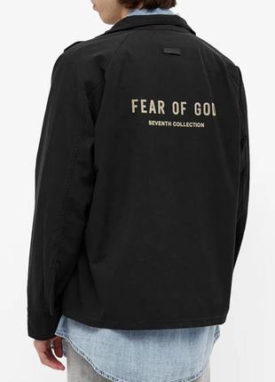 Ветровка винтаж fear of god souvenir jacket vintage black1 фото