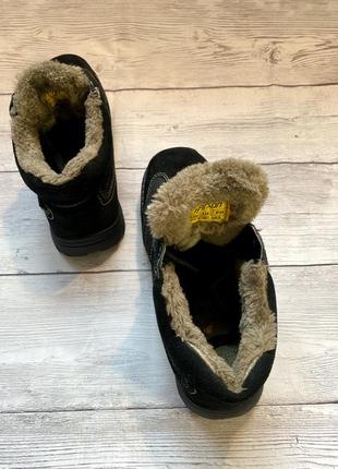 Зимові черевики на хутрі замшеві натуральна замша на шнурках кросівки зимові зима хутро6 фото