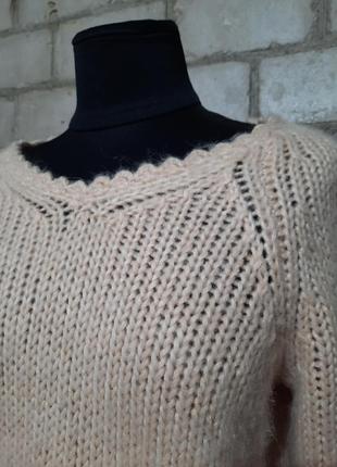 Мягкий уютный свитер джемпер пуловер шерсть альпака3 фото