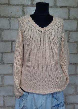 Мягкий уютный свитер джемпер пуловер шерсть альпака2 фото
