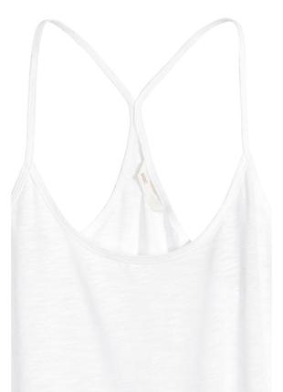 Біла базова майка топ h&amp;m, l/xl3 фото