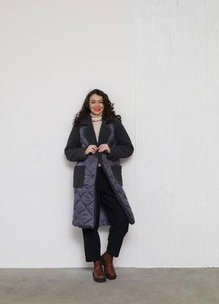Жіноча зимова куртка плащівка канада8 фото