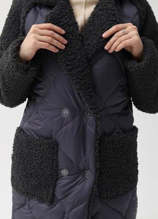 Жіноча зимова куртка плащівка канада10 фото