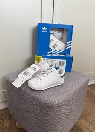 Adidas stan smith crib infants пінетки для перших кроків кросівки топіки оригінал 18,19,20р ecco geox reima biomecanics pablosky2 фото