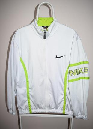 Олимпийка nike куртка винтажная 90-е ядовитая рейв