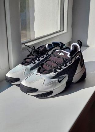 Мужские кроссовки nike zoom 2k white black1 фото