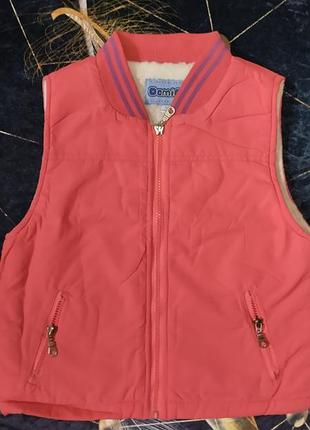 Детская желетка на эко-мехе 🩷