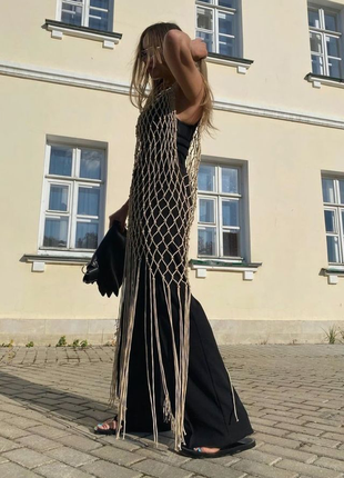 Сукня сітка макраме (плаття святкове, новорічне, корпоратив) в наявності! 8