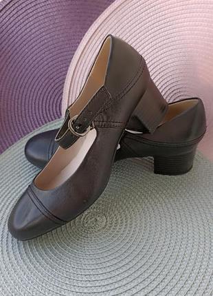 Чорні туфлі в стилі мері джейн р.355 фото