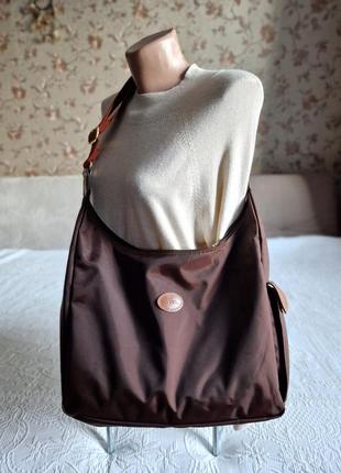 🌈🕊️🌻 женская нейлоновая сумка кросбоди  сумка хобо  longchamp3 фото