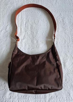 🌈🕊️🌻 женская нейлоновая сумка кросбоди  сумка хобо  longchamp5 фото