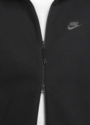 Толстовка мужская nike tech fleece full-zip hoodie grey (арт. fb7921-063)4 фото