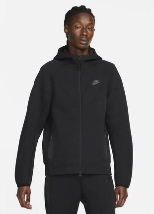 Толстовка мужская nike tech fleece full-zip hoodie grey (арт. fb7921-063)1 фото