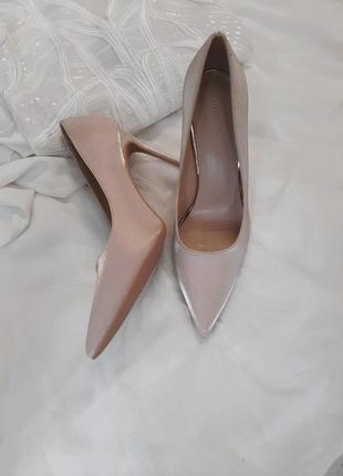 Весільні атласні туфлі для нареченої4 фото