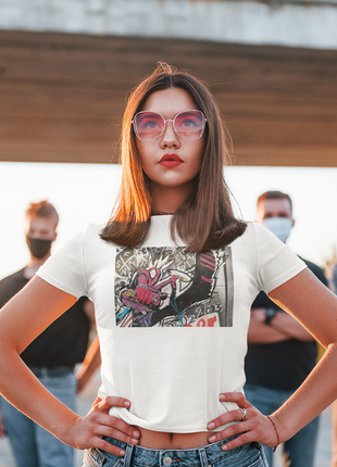 Футболка белая с принтом человек паук паутина вселенной spider man across the spider verse панк паук