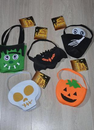 Сумочка для цукерок. halloween кажан череп гарбуз сумка солодощів фетрова хеллоуїн хелоуїн хеллоуін хелловін хеловін карнавальний костюм