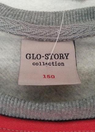 Світшот на флісі для хлопчиків glo-story 110, 120 синій, червоний3 фото