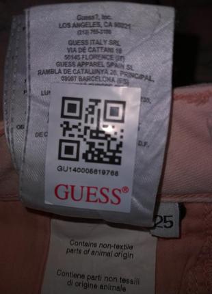 Женские розовые брюки джинсы guess10 фото