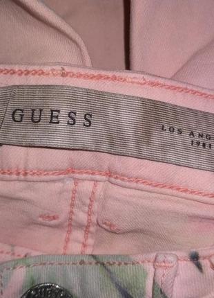 Женские розовые брюки джинсы guess7 фото