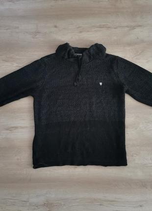 Вязаный теплый мужской свитер. теплая кофта бренда Carisma. размер xl