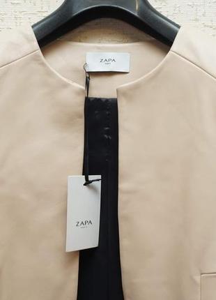 Женская кожаная куртка zapa paris,3 фото