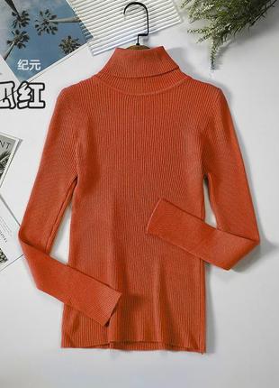 Мягкий теплый свитер водолазка гольф.