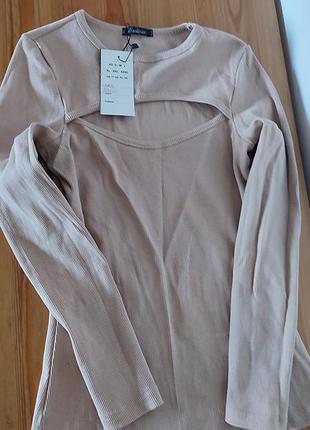 Трикотажная кофта лонгслив