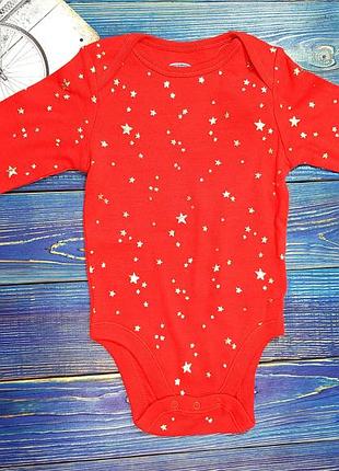 Стильный бодик с длинным рукавом на 6-12, 12-18 и 18-24 месяцев для девочки old navy